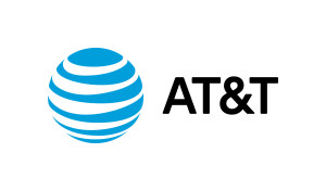AT&T logo with letters on right